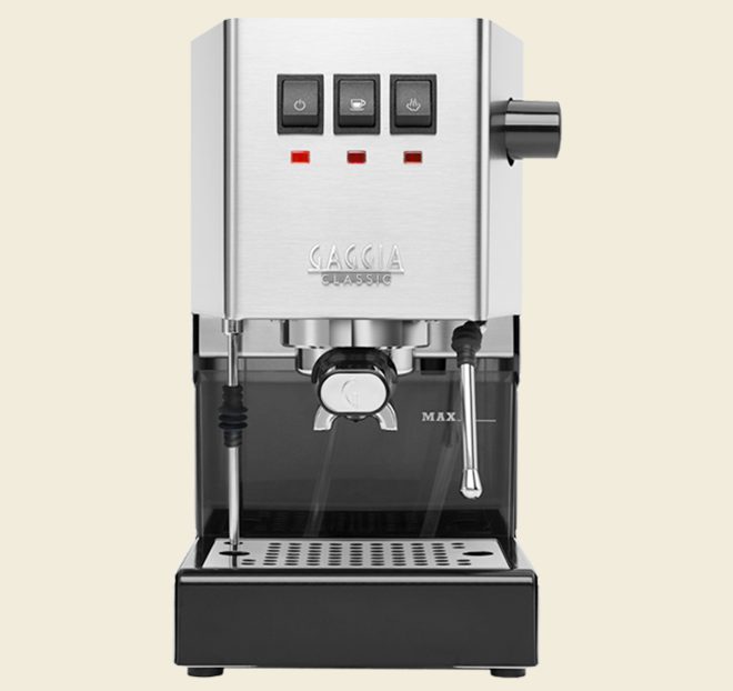 Gaggia RI9380/46 E24 Classic Evo Pro Espresso Machine, Brushed Stainless Steel