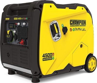 Champion Power Equipment 200988 4500-Watt Dual Fuel RV Ready Portable Inverter Generator with Electric Start