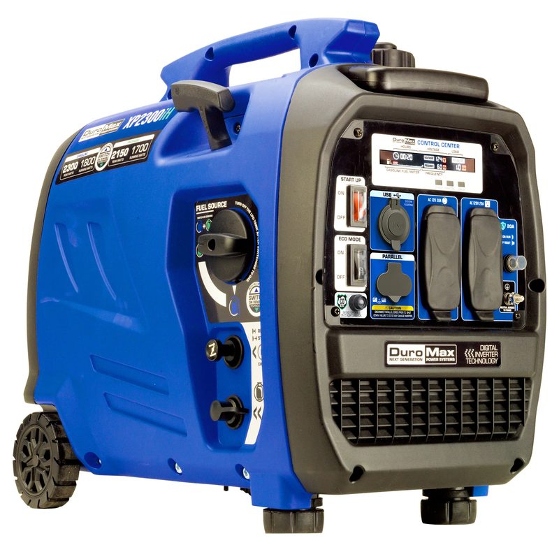 DuroMax XP2300iH 2300-Watt Dual Fuel Portable Inverter Generator with CO Alert
