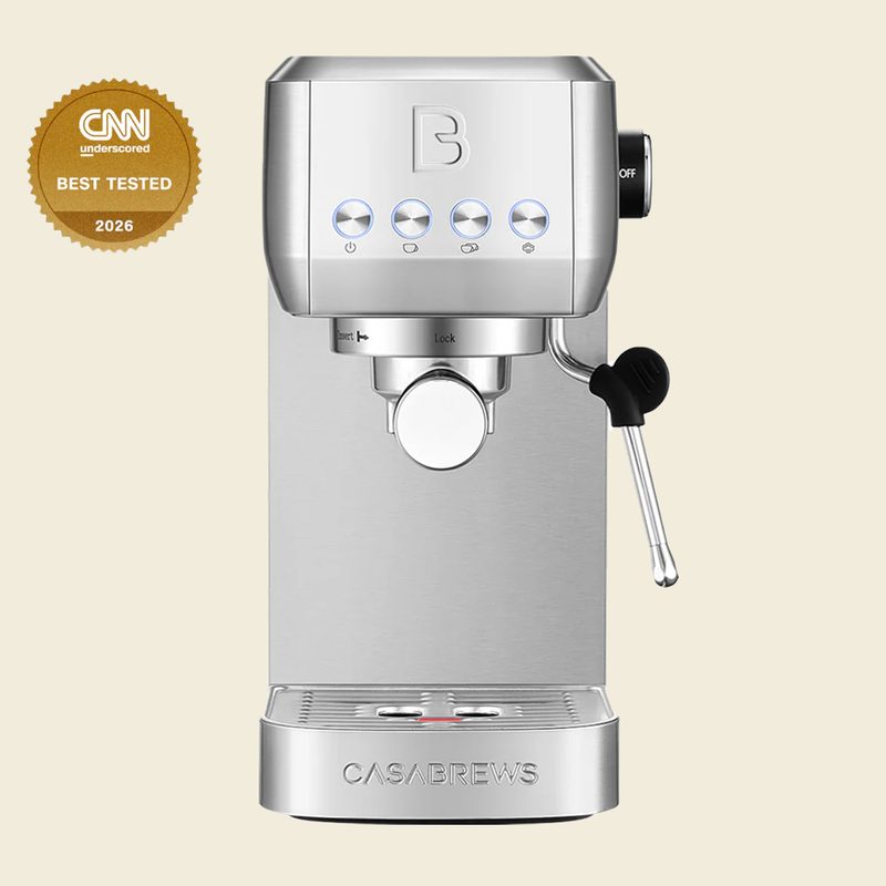 CASABREWS 3700 Essential Espresso Machine 20 Bar, Stainless Steel Cappuccino & Latte Machine