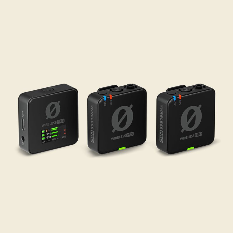 Rode Wireless Pro (2 TX + 1 RX + Charging Case) with Timecode