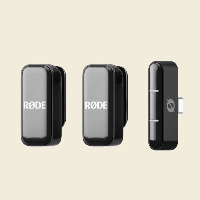 Rode Wireless Micro (2 Mics + Charging Case), USB-C for Smartphones
