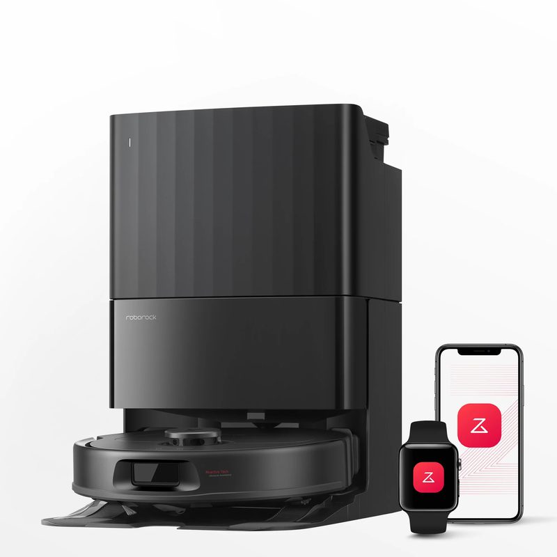 roborock Qrevo Series Robot Vacuum and Mop, 8000Pa Suction, All-in-One Dock, 200RPM Spinning Mops (QV 35A)