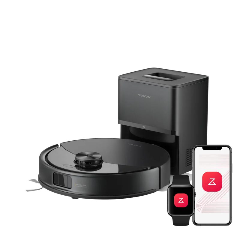roborock Q10 S5+ Robot Vacuum and Mop, 10,000Pa Suction | Upgraded from Q8 max+, 70-Day Self-Emptying, Obstacle Avoidance, Sonic Mopping, Dual Anti-Tangle Design, Auto Mop Lift, Black