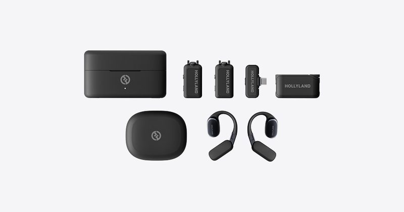 Hollyland Lark MAX 2 (Ultimate Combo, 2 TX + 2 RX + OWS Earphones)