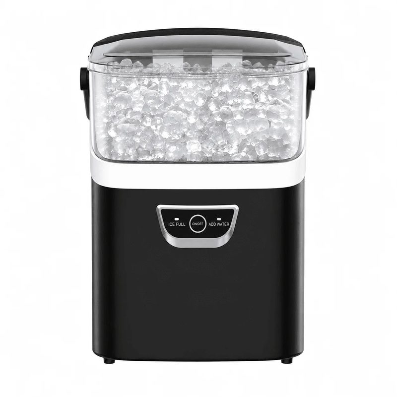 Kismile Nugget Ice Maker Countertop, 35lbs/Day, One-Click Operation (Silver)