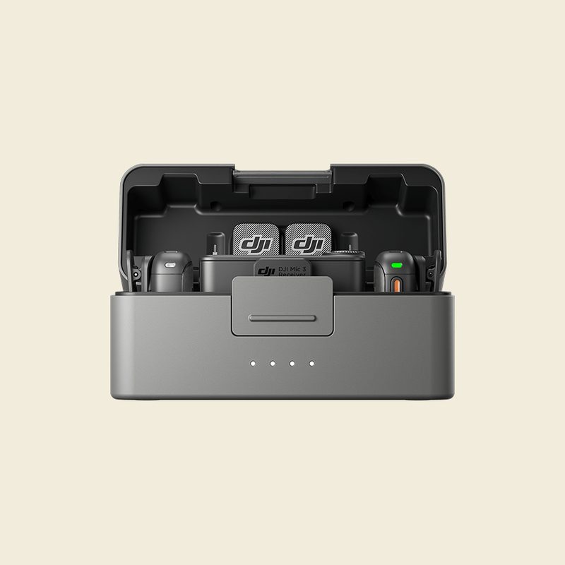 DJI Mic 3 (2 TX + 1 RX + Charging Case), Wireless Microphone