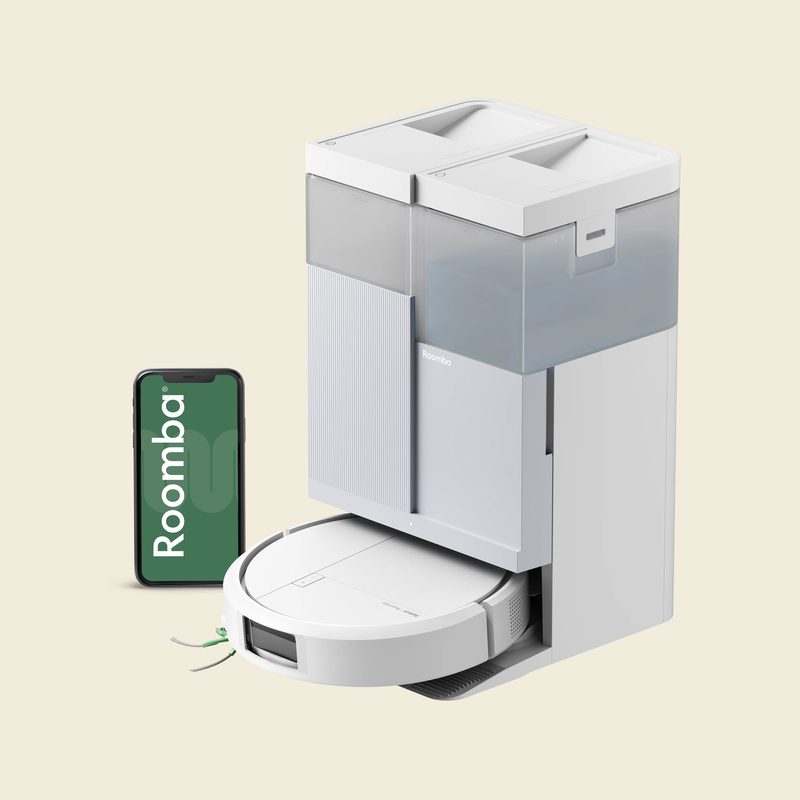 iRobot Roomba 415 Robot Vacuum & Mop Combo, 2.3X Suction, 90 Days Self-Emptying, Multifunction Dock Self-Cleaning & Hot Dry, Smart Obstacle Avoidance, Lifting Spinning Mops, Ideal for Pet Hair, White — official product image